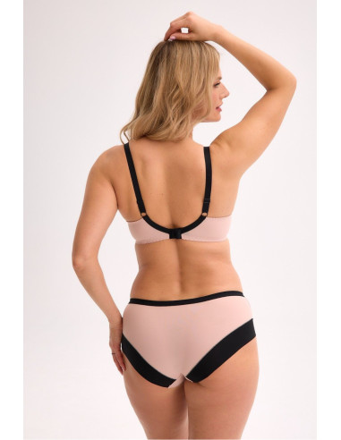Culotte Élégante en Microfibre Beige