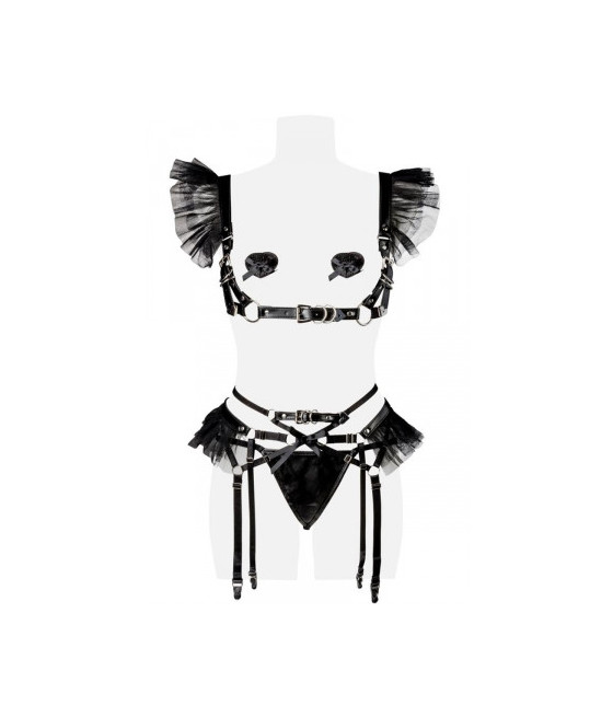 Ensemble burlesque 4 pièces - Grey Velvet