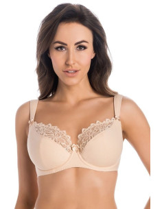 Soutien-Gorge Semi-Souple Délicat en Dentelle