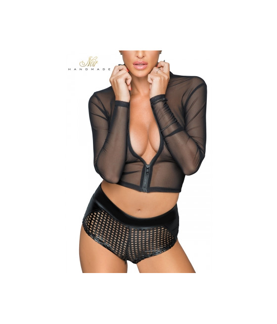 Top en tulle zippé F220