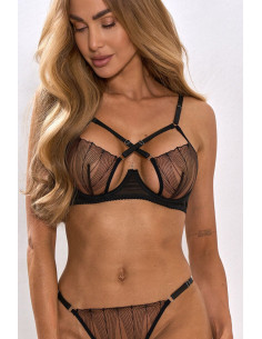 Ensemble de Lingerie Raffiné en Dentelle Noir 2
