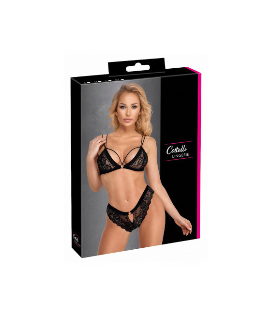Ensemble coquin noir 2 pièces - Cottelli Lingerie