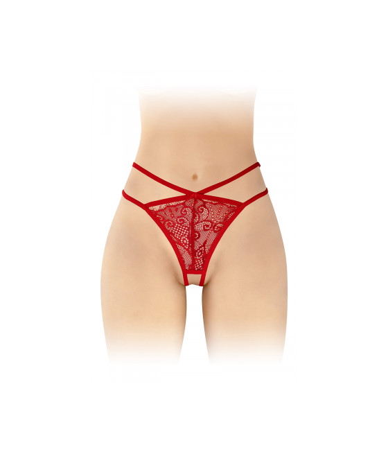 String ouvert Mylene - rouge
