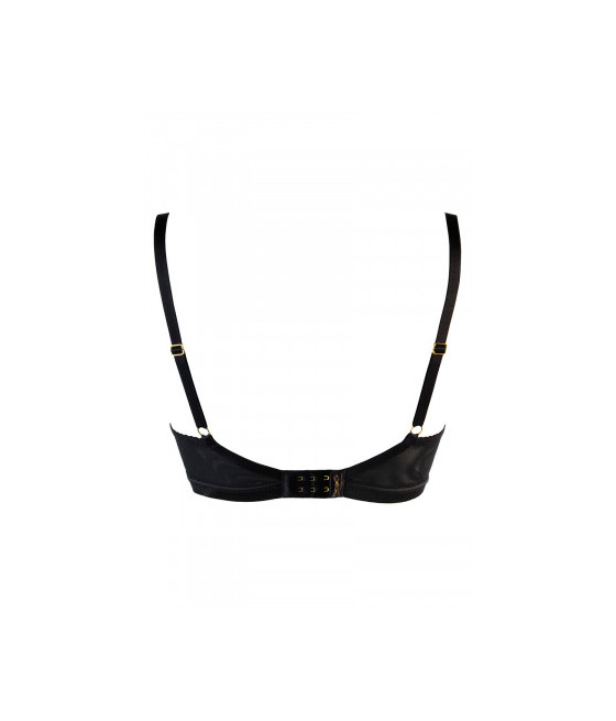 Soutien-gorge tulle et dentelle noir V-10711 - Axami
