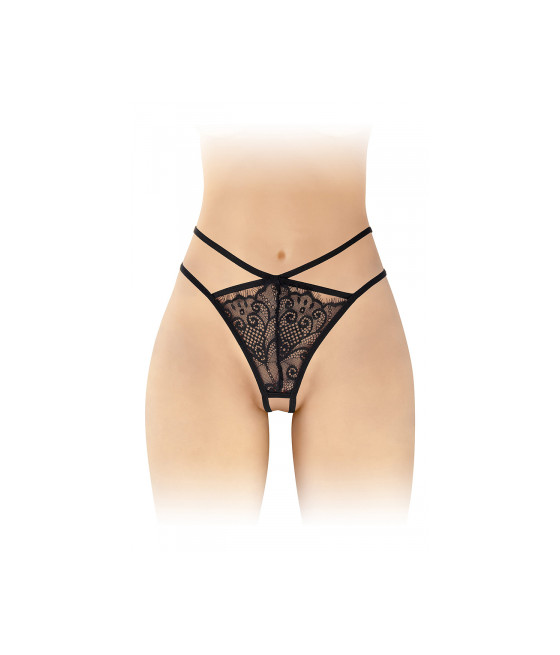 String ouvert Mylene - noir