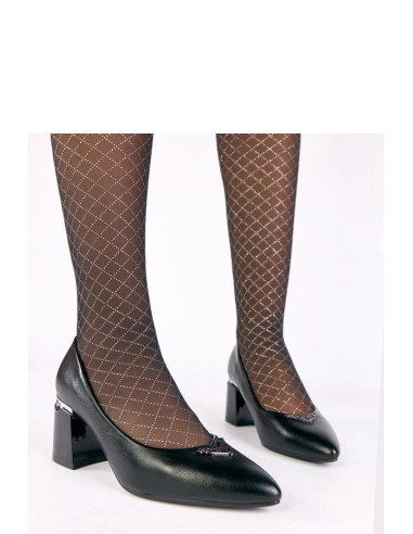 Escarpins talon large Élégantes en Cuir Écologique