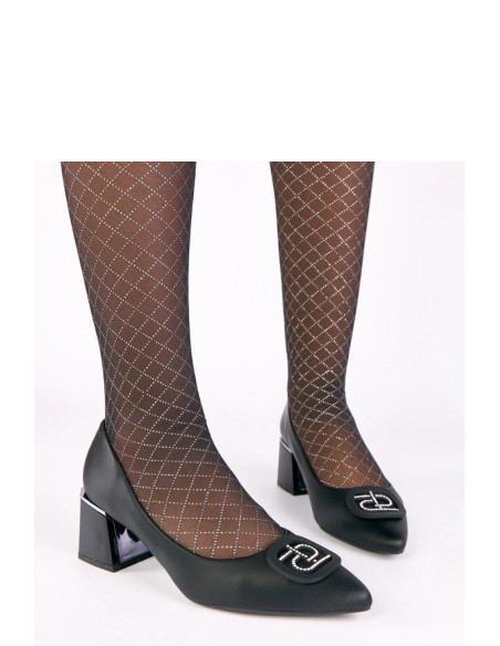 Escarpins talon large Élégantes en Cuir Écologique