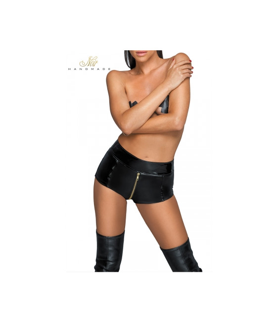 Short sexy wetlook zippé  F218
