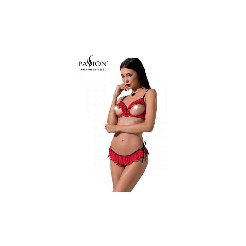 Ensemble lingerie seins nus Cherry - Passion