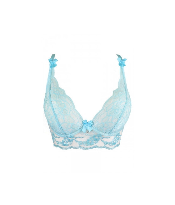 Soutien-gorge dentelle bleu V-10121 - Axami Soutien-gorge dentelle bleu V-10121 - Axami