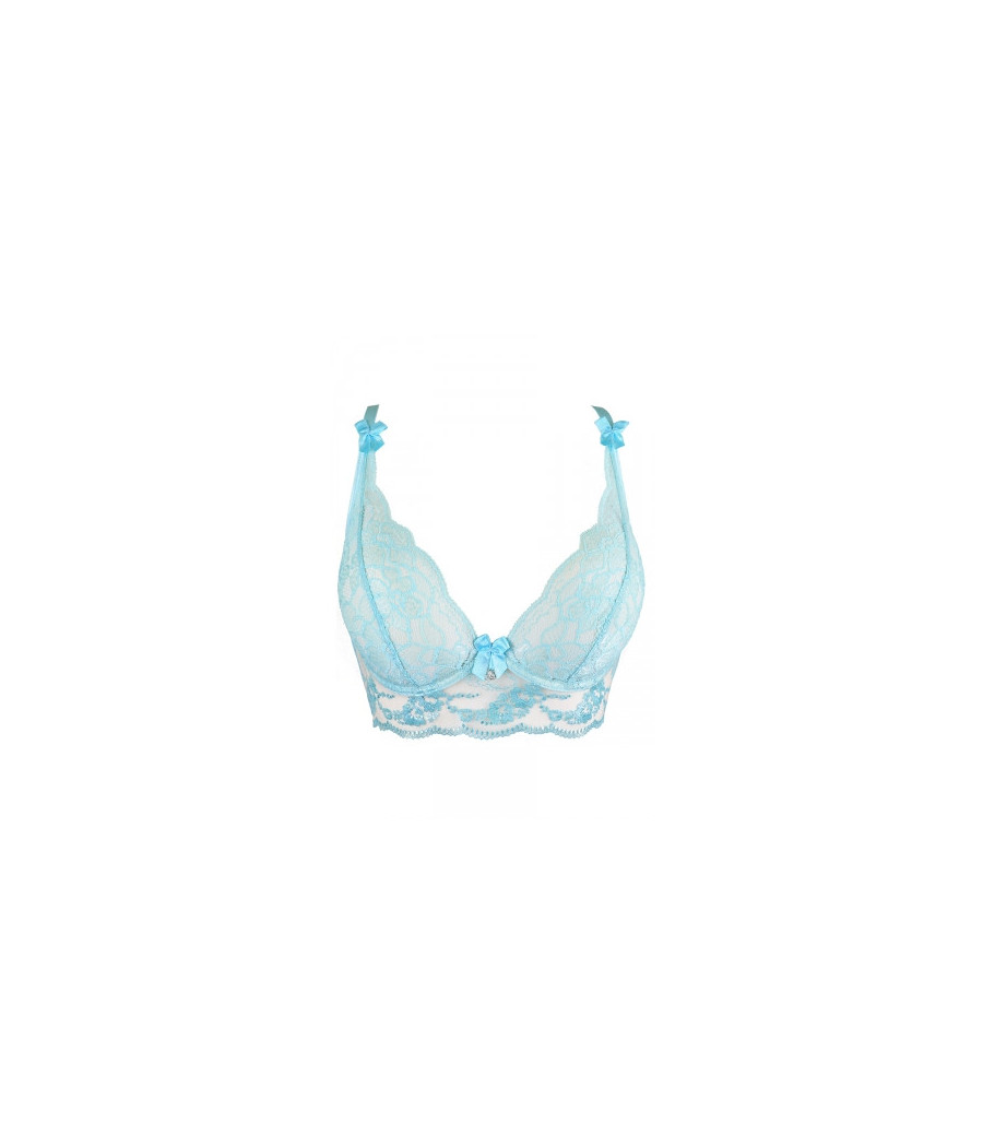 Soutien-gorge dentelle bleu V-10121 - Axami