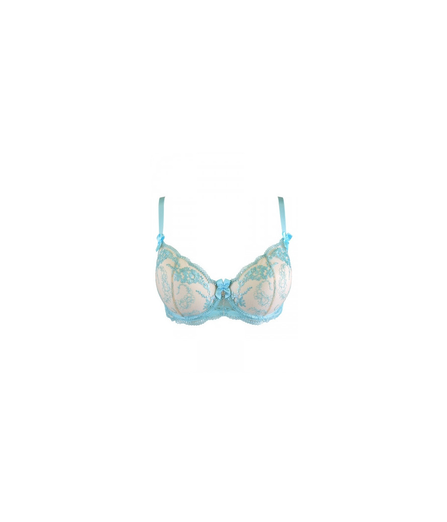 Soutien-gorge dentelle bleu V-10131 - Axami