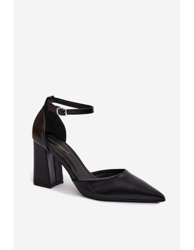 Escarpins talon large Élégantes en Simili Cuir