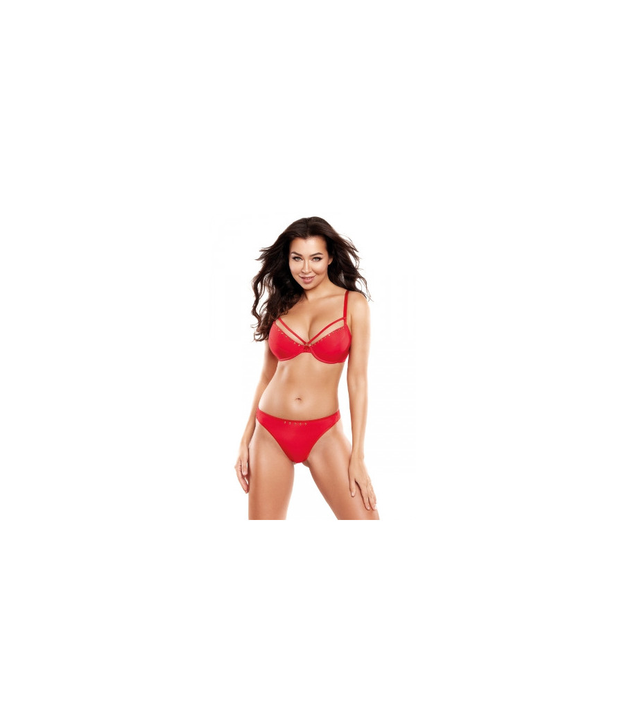 Soutien-gorge push-up rouge V-10351 - Axami