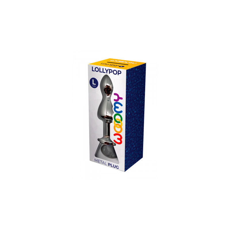 Plug bijou Lollypop transparent L - Wooomy