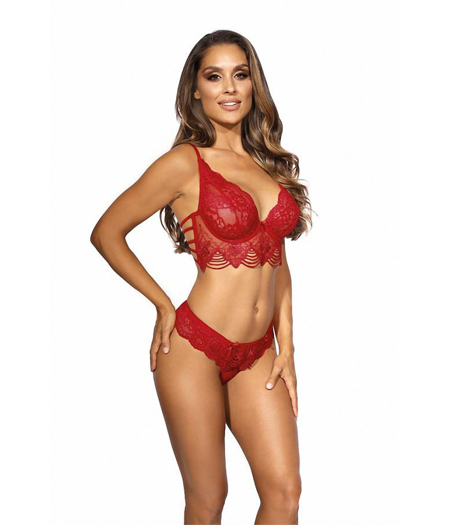 Soutien-gorge dentelle rouge V-9691 - Axami Soutien-gorge dentelle rouge V-9691 - Axami