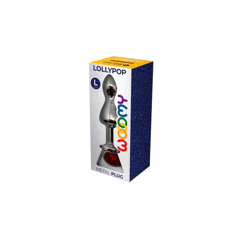 Plug bijou Lollypop rouge L - Wooomy