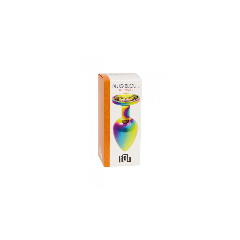 Plug bijou arc-en-ciel L - Litolu