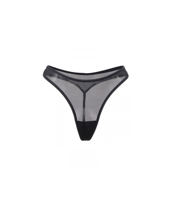 Porte-jarretelles noir et string