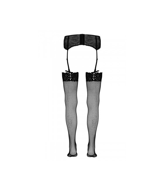 Bas résille noir - Cotelli Legwear