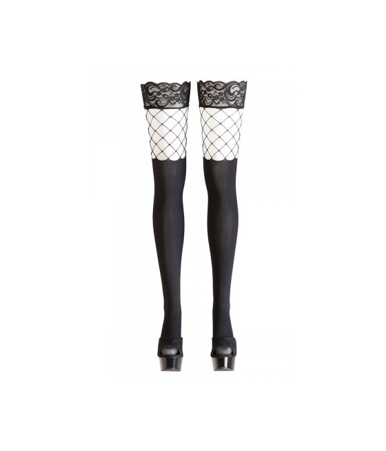Bas autofixants opaques noir - Cotelli Legwear