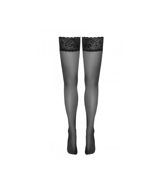 Bas autofixants noir Hold up - Cotelli Legwear