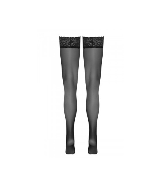 Bas autofixants noir Hold up - Cotelli Legwear