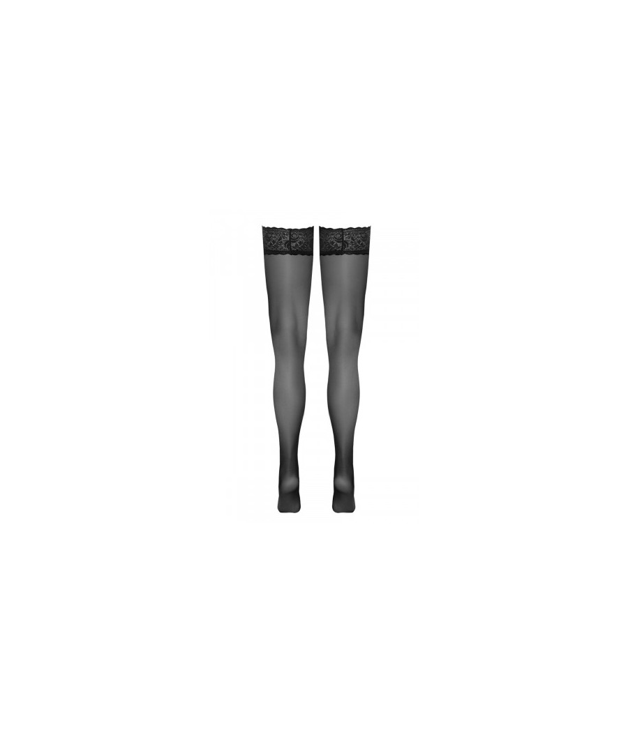 Bas autofixants noir Hold up - Cotelli Legwear