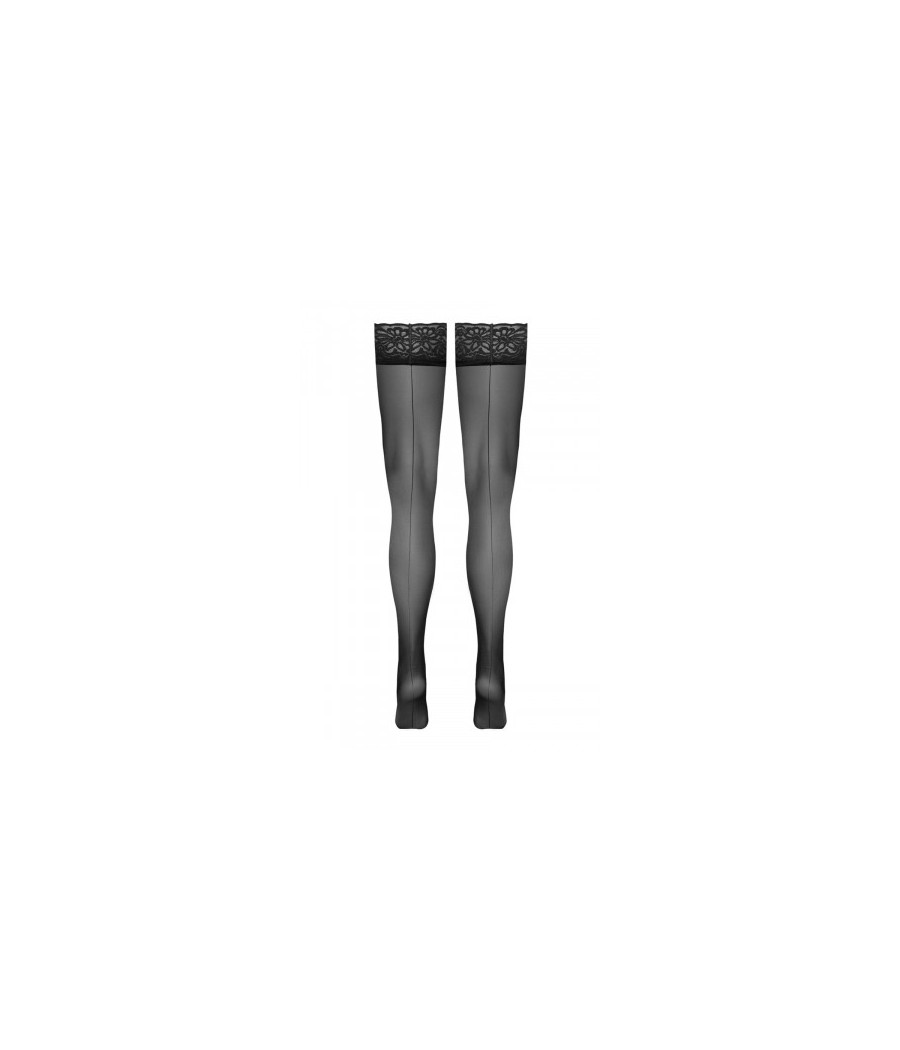 Bas autofixants noir Hold up 3 - Cotelli Legwear