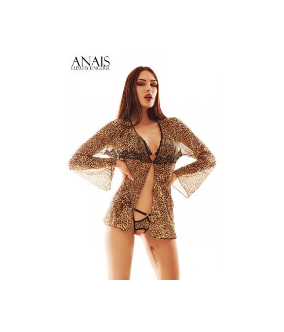 Déshabillé en tulle léopard Taisha