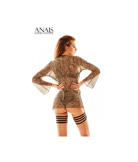 Déshabillé en tulle léopard Taisha