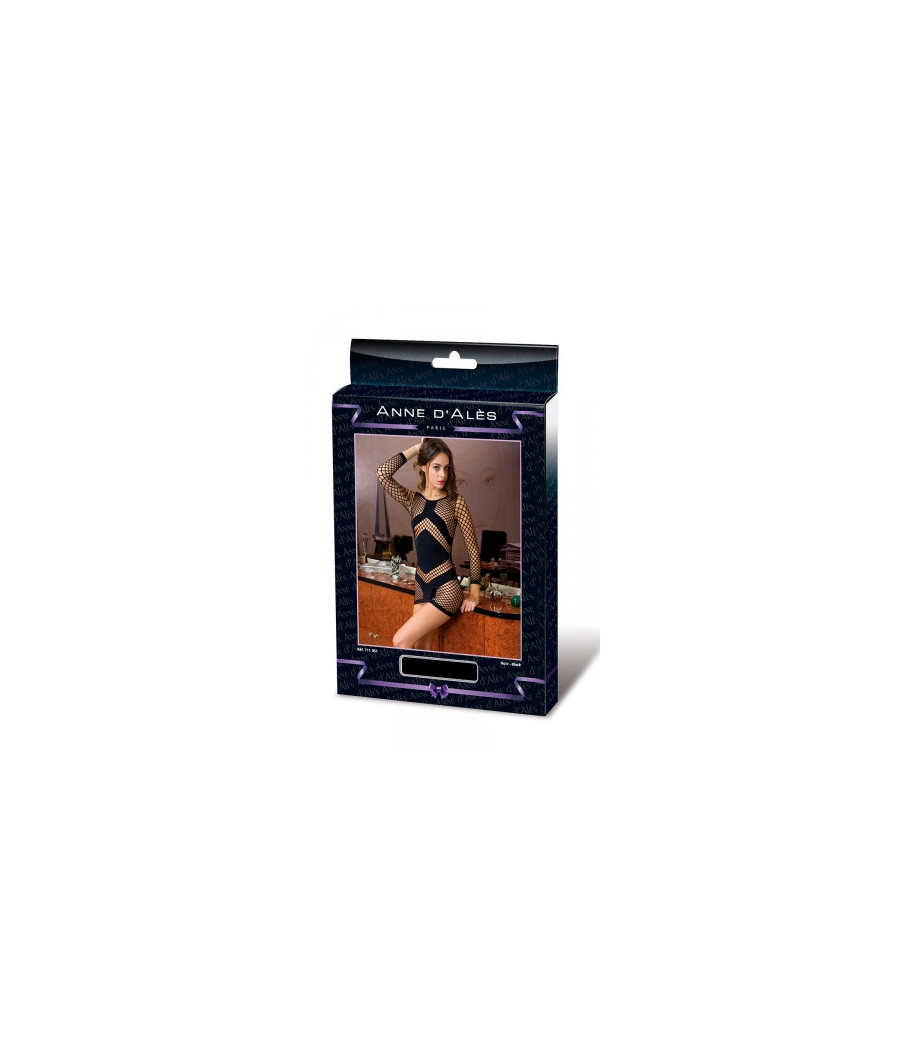 Robe filet noire Estelle - Anne d'Alès