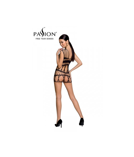 Robe nue résille BS089 - Noir