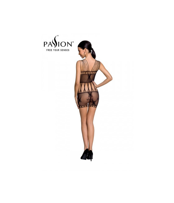 Robe nue résille BS090 - Noir