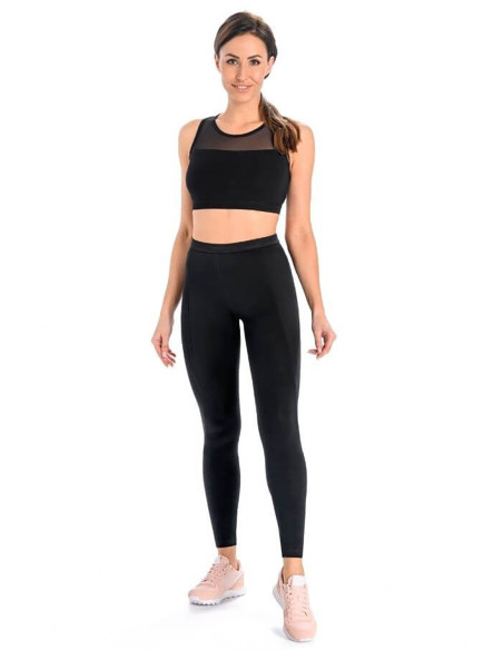 Leggings longues en Coton Noires