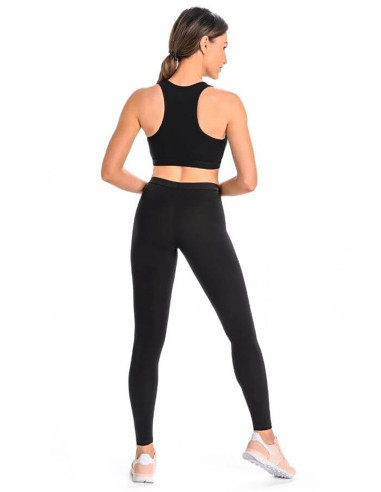 Leggings longues en Coton Noires