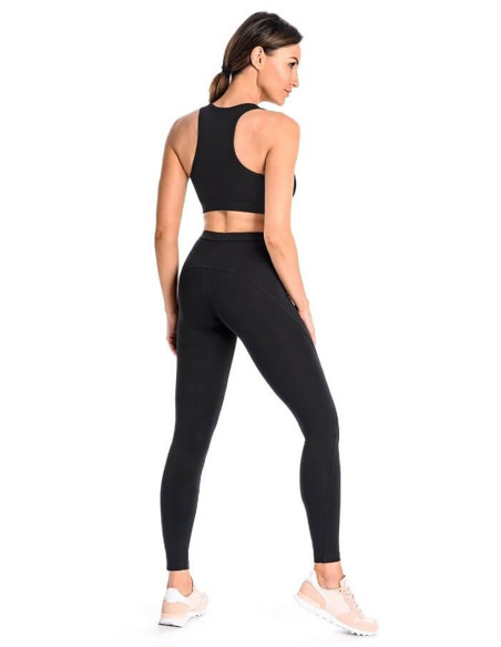 Leggings longues Séduisantes en Coton Noires