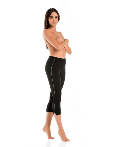 Legging court en Coton Noir