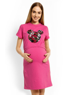 Chemise de nuit de grossesse en Coton
