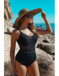 Maillot de bain une pièce Élégant Noir