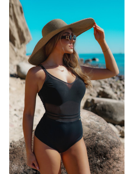 Maillot de bain une pièce Élégant Noir