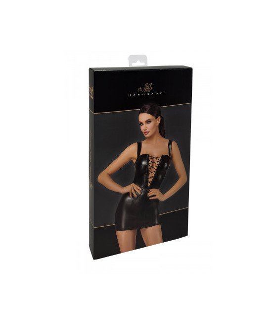 Mini robe lacée Vixen F363 - Noir Handmade