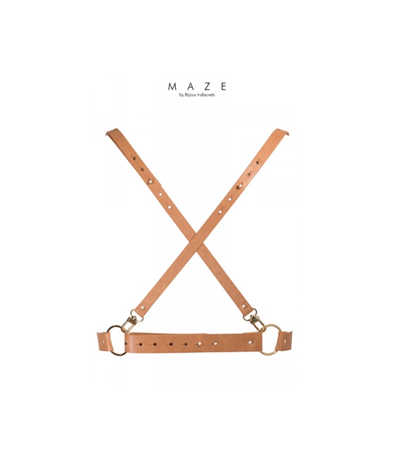 Harnais X marron - Maze