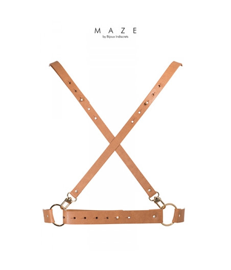 Harnais X marron - Maze
