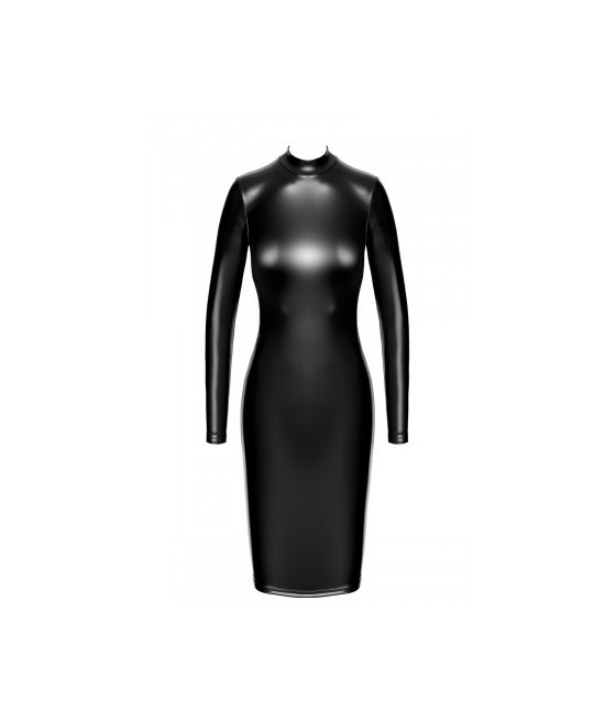 Robe fuseau Crystal F371 - Noir Handmade