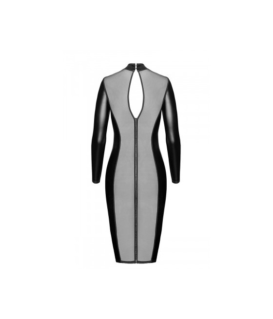 Robe fuseau Crystal F371 - Noir Handmade