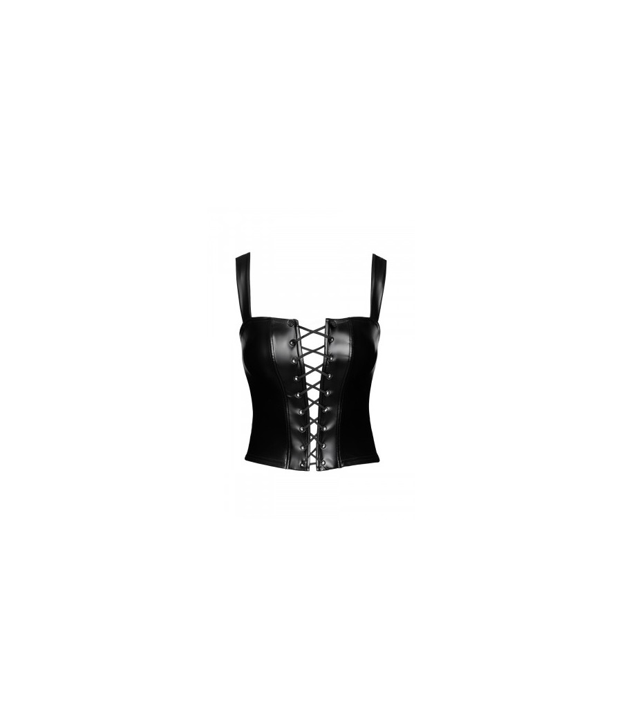 Top style corset Vixen F365 - Noir Handmade