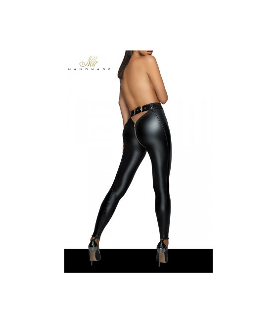 Leggings wetlook zippé F217