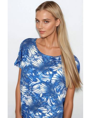 Chemise de nuit Élégante Bleue