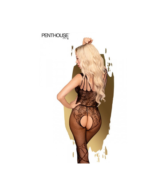 Combinaison ouverte Dirty Mind noire - Penthouse